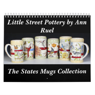 States Mugs Collection by Ann Ruel 2023 Calendar