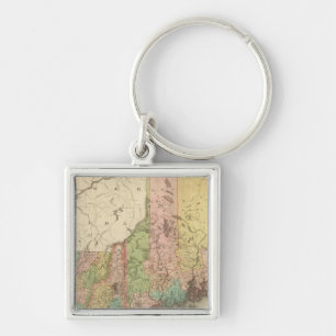 States of Maine, New Hampshire, Vermont Keychain