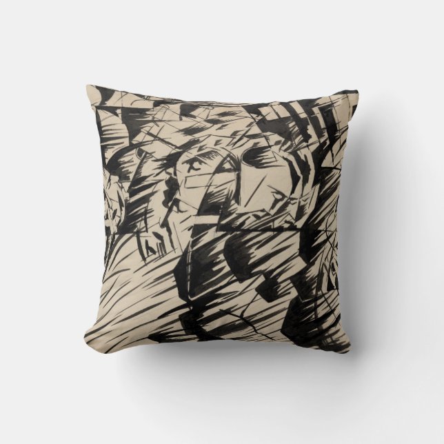 States of Mind Those Who Go Throw Pillow (Front)