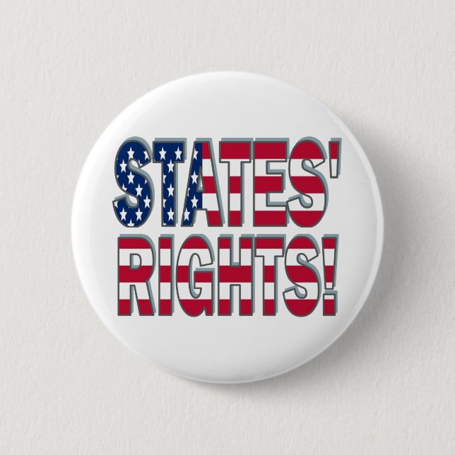 States Rights 2 Inch Round Button (Front)