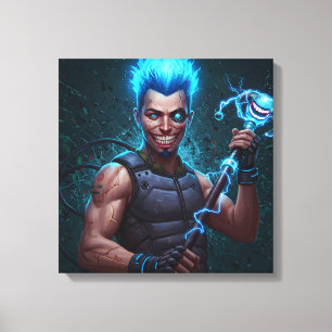 Static Jester Canvas Print