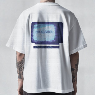Static My Head - 90s Vintage Retro TV Glitch Art T T-Shirt