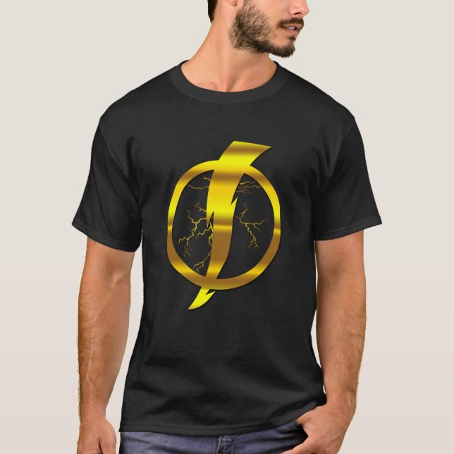 Static Shock Logo  T-Shirt (Front)