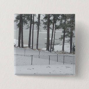 'Static Snow' metallic button