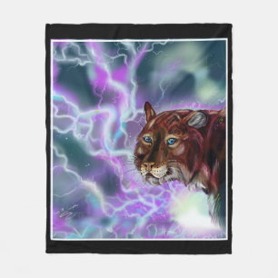 Static Storm Lighting Sabre Fleece Blanket