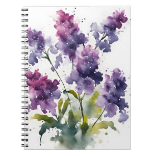 Statice - Watercolor flowers Notebook