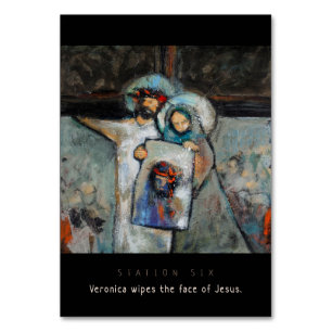 Station 6, Veronica essuie-glace, Carte de prière