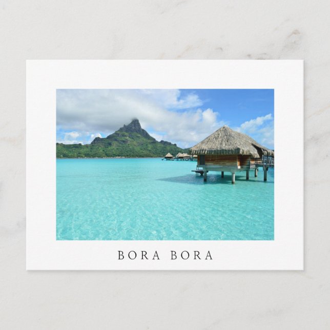 Station balnéaire sur Bora Bora Carte postale en t (Devant)
