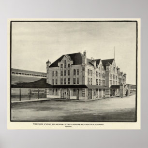 Station, Concord & Montreal Railroad, Concord Poster