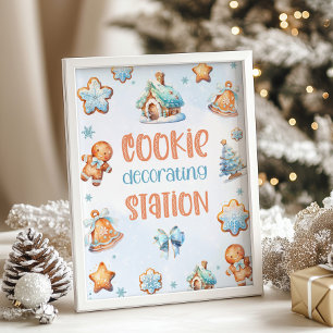 Station de décoration de biscuits Bleu Noël Annive