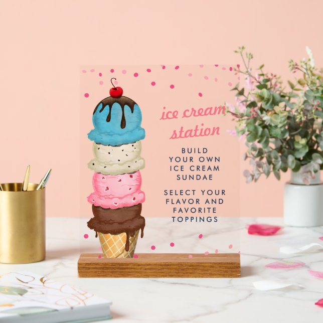 Station de glace estivale Fête des mariées moderne (Mariage)