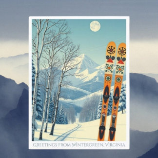 Station de ski Wintergreen Virginia Carte postale