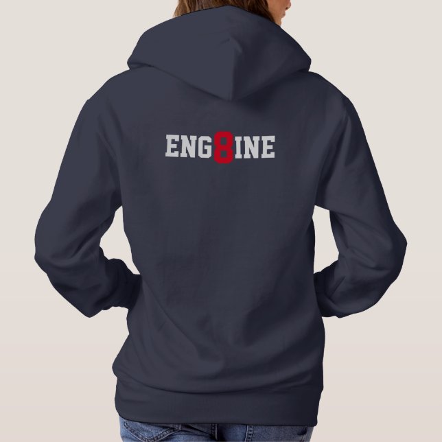 Station d'incendie 8 Sweat - shirt à capuche de fe (Dos)