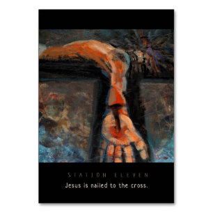 Station Eleven, Jésus est cloué, Carte de prière