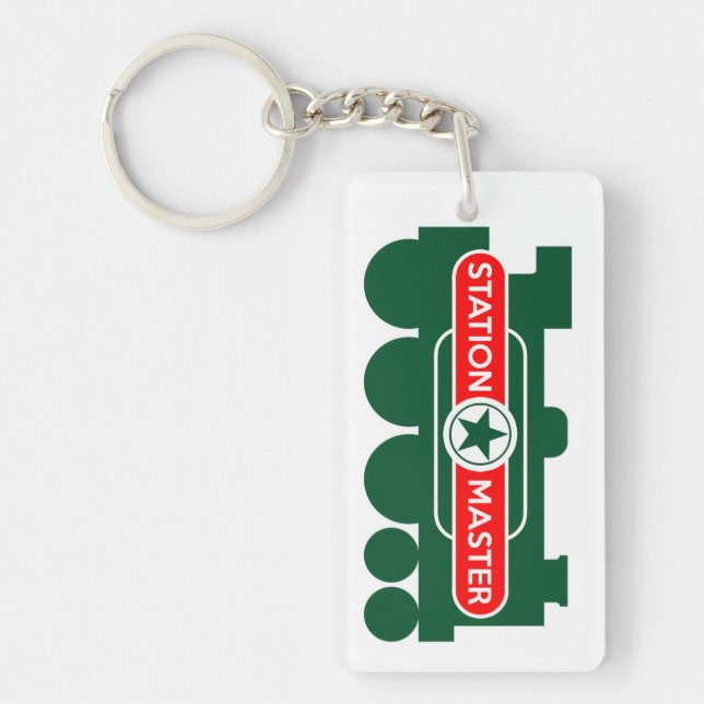 Station Master, Train Keychain (Front)