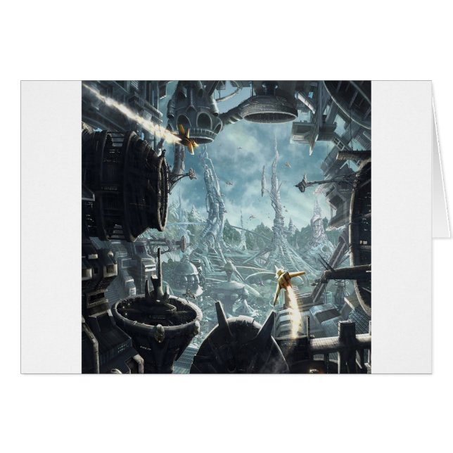 Station spatiale abstraite de ville (Devant horizontal)