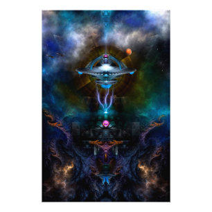 Station spatiale Ansarious Fractal Art Photo Enlar