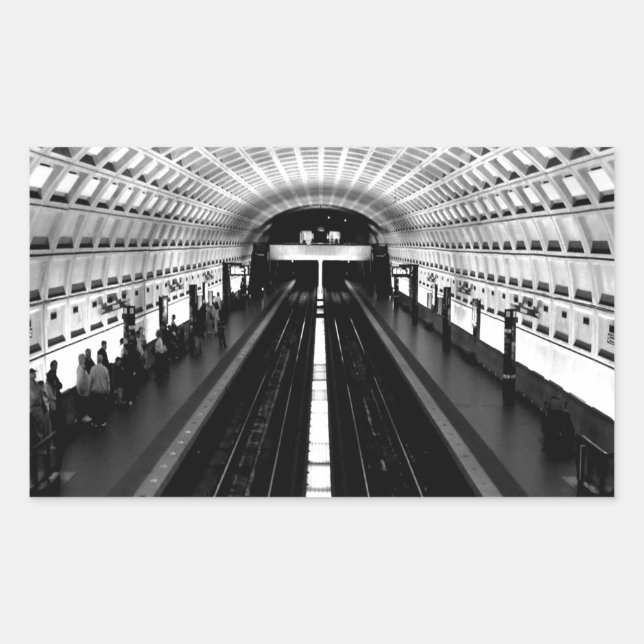 station washington metro train subway sticker (Front)