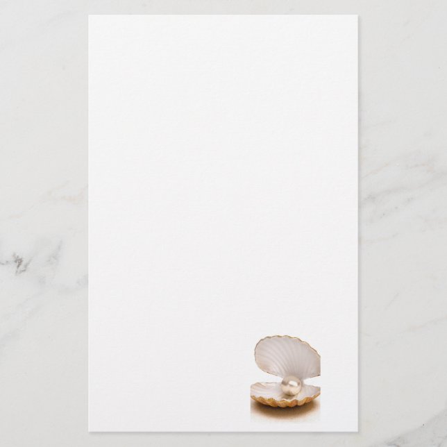 Stationary, customizable, stationary pearls stationery (Front)