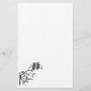 Stationary Vintage Owls Stationery