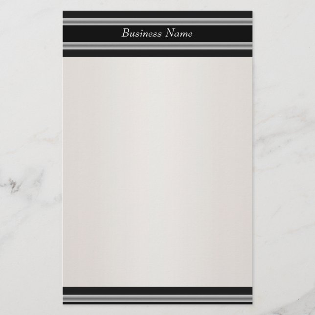 Stationery Black Cream White (Front)