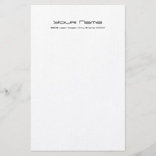 Stationery Linen Paper/ White Colour