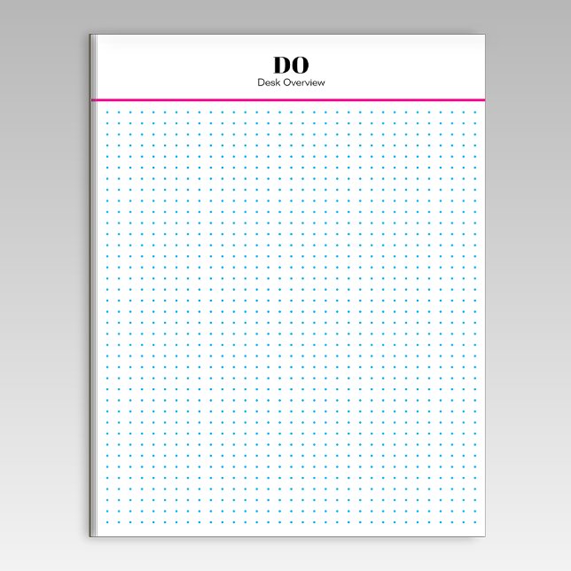 Stationery Monogram Initials Dot Grid Notepad (Creator Uploaded)