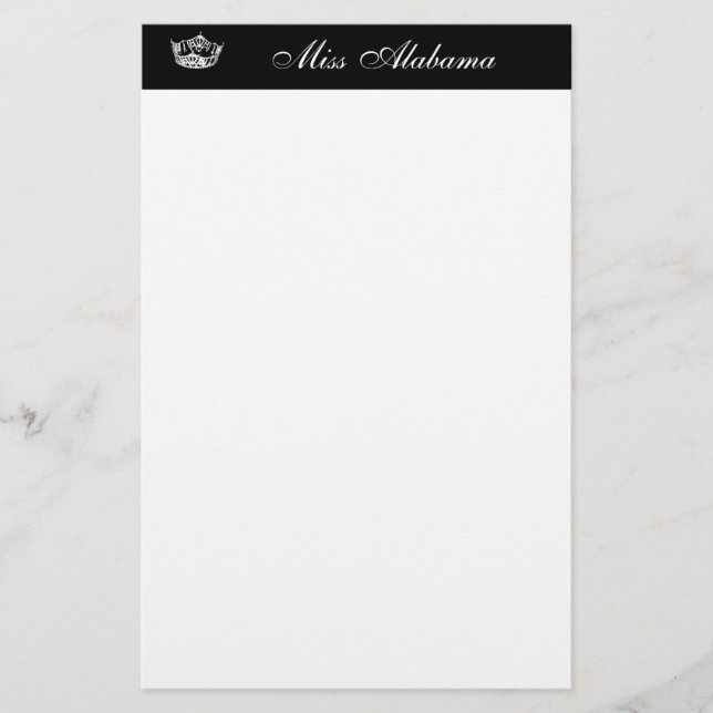 Stationery Pageant Royalty (Front)