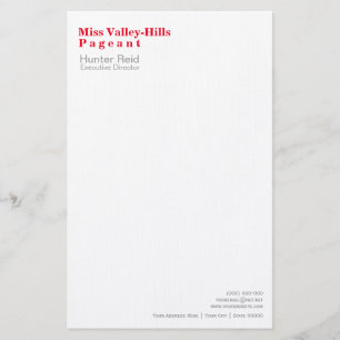 Stationery Paper Clearly Captioned Stationery