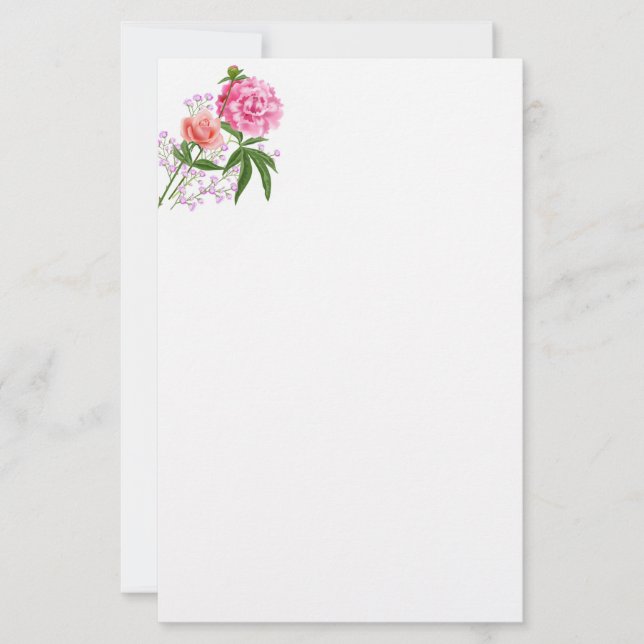 Stationery Paper-Floral (Front)
