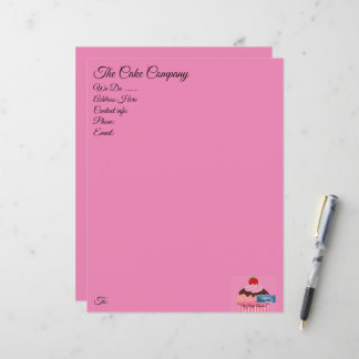 Stationery Paper Pink(Cupcake) RFPMDesigns ©️2024