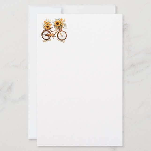 Stationery Paper-Sunflowers (Front)