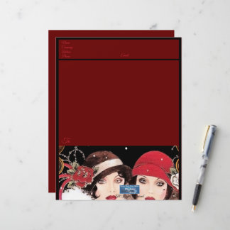 Stationery Paper (Winter Red B) RFPMDesigns ©️2024