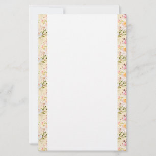 Stationery Paper-Yellow Roses