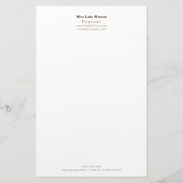 Stationery Recycled 80lb Classic Stationery (Front)