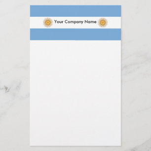 Stationery with Flag of Argentina