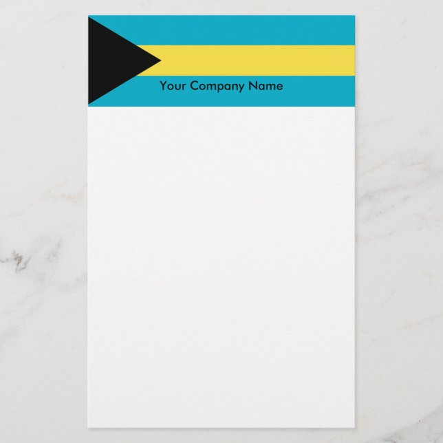 Stationery with Flag of Bahamas (Front)