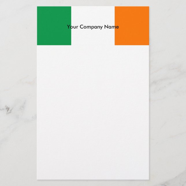 Stationery with Flag of Ireland (Front)