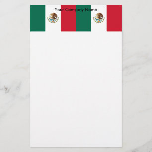 Stationery with Flag of Mexico