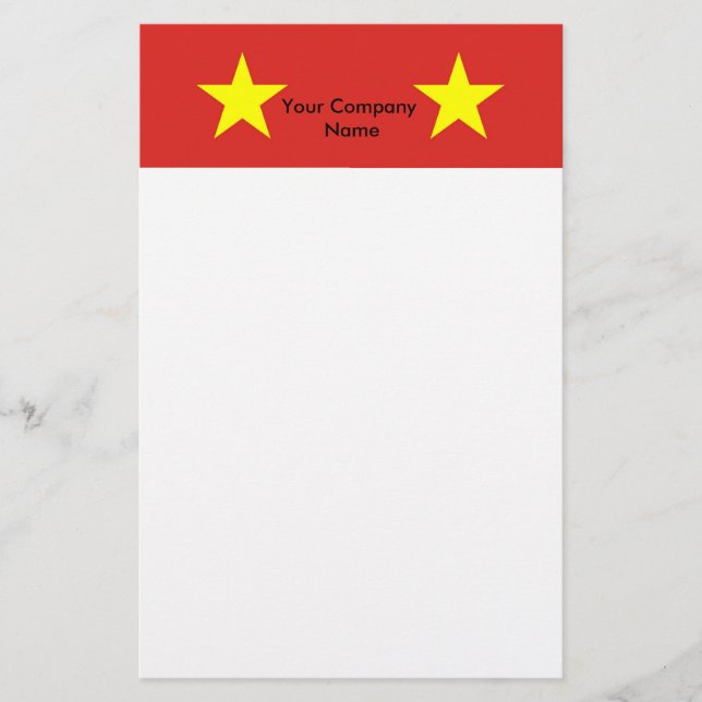 Stationery with Flag of Vietnam (Front)