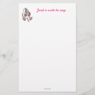 Stationery with rosebuds