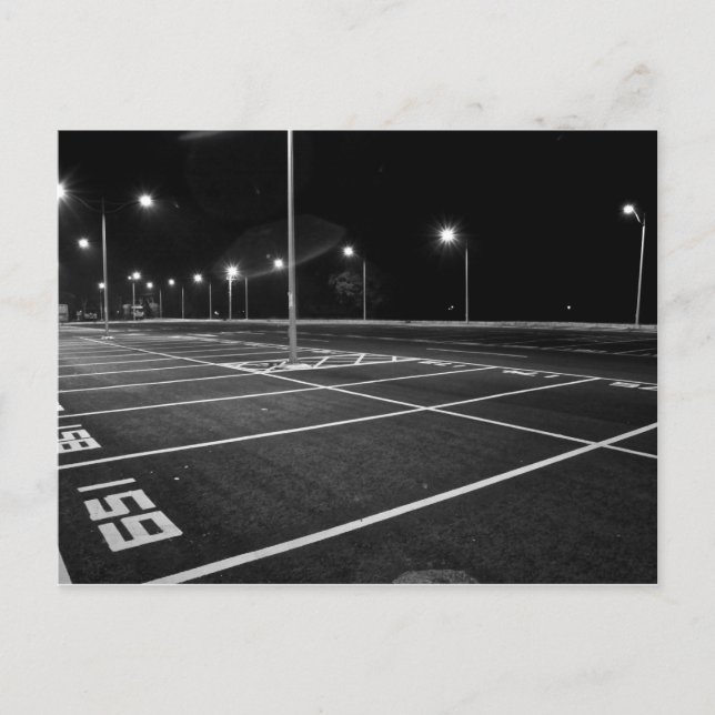 Stationnement de nuit carte postale (Devant)