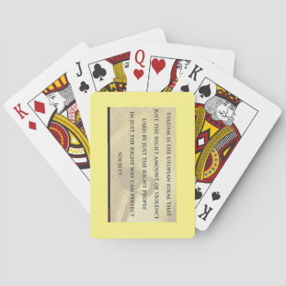 Statism Troubles Playing Cards