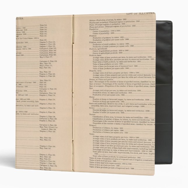 Statistical atlas 1900 8 binder (Front/Inside)