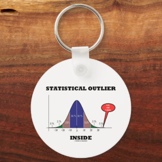 Statistical Outlier Inside You Are There Humour Keychain