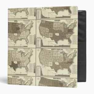 Statistical United States lithographed maps Binder
