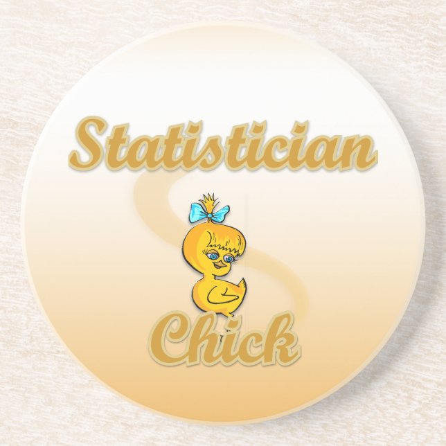 Statistician Chick Coaster (Front)