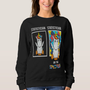 Statistician People With Autism Puzzle Unicorn Neu Sweatshirt