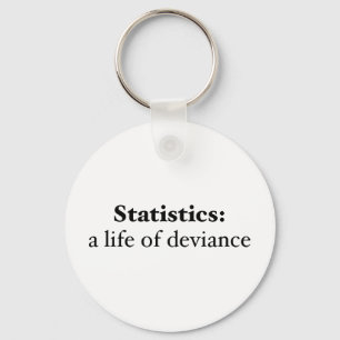 Statistics: a life of deviance keychain