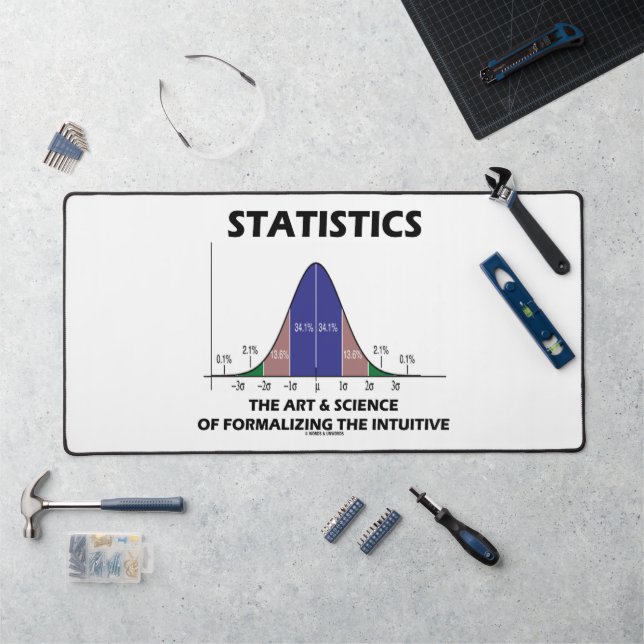 Statistics Art Science Of Formalizing Intuitive Desk Mat (Workstation)